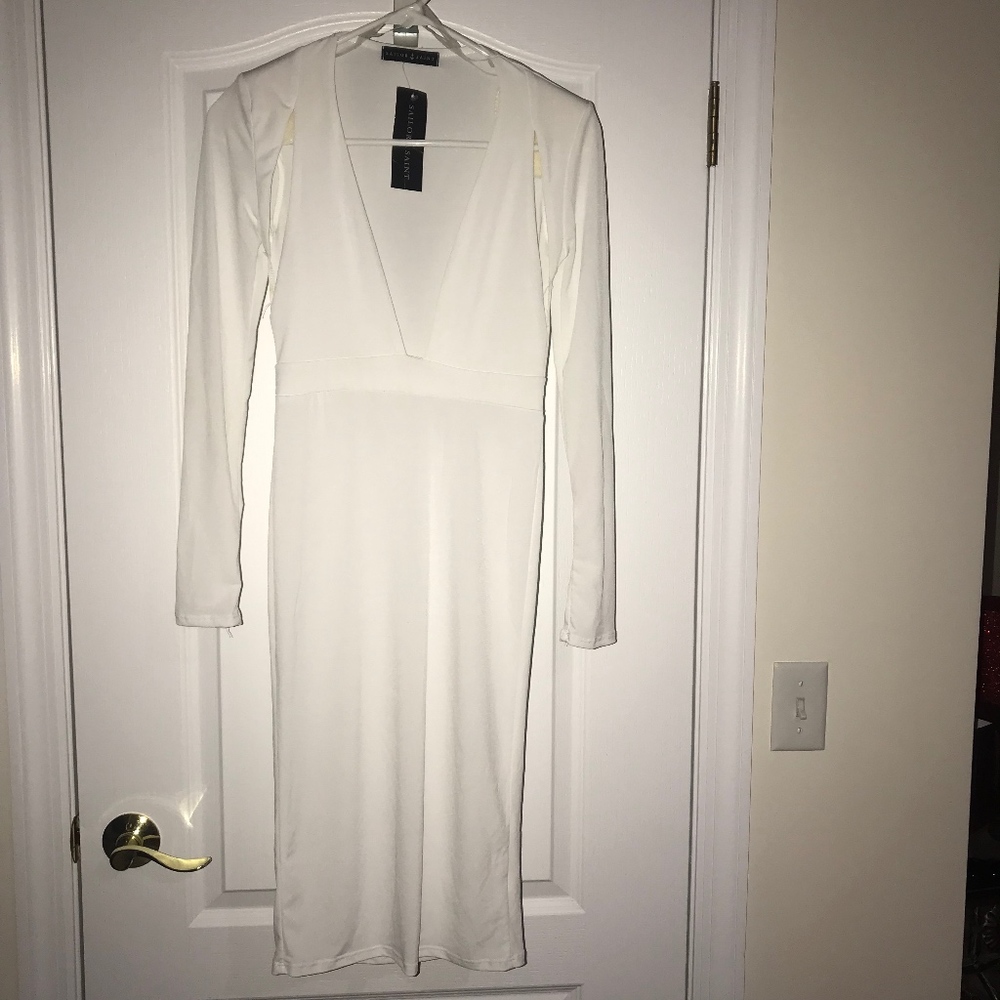 White Cutout Dress